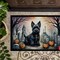Edge Collections - 24" x 36" - Multicolor - Scottish Terrier Spooky Halloween Doormat Non Slip Washable - 1 Piece